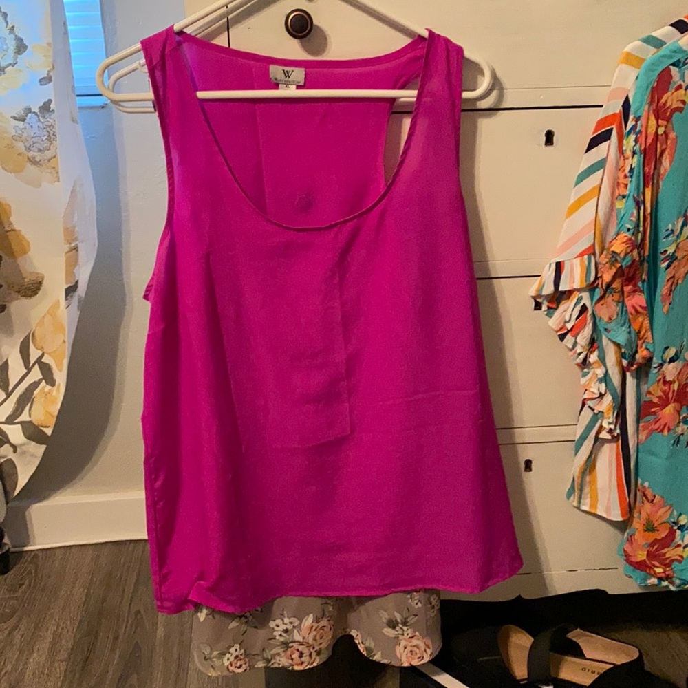 Fuchsia top